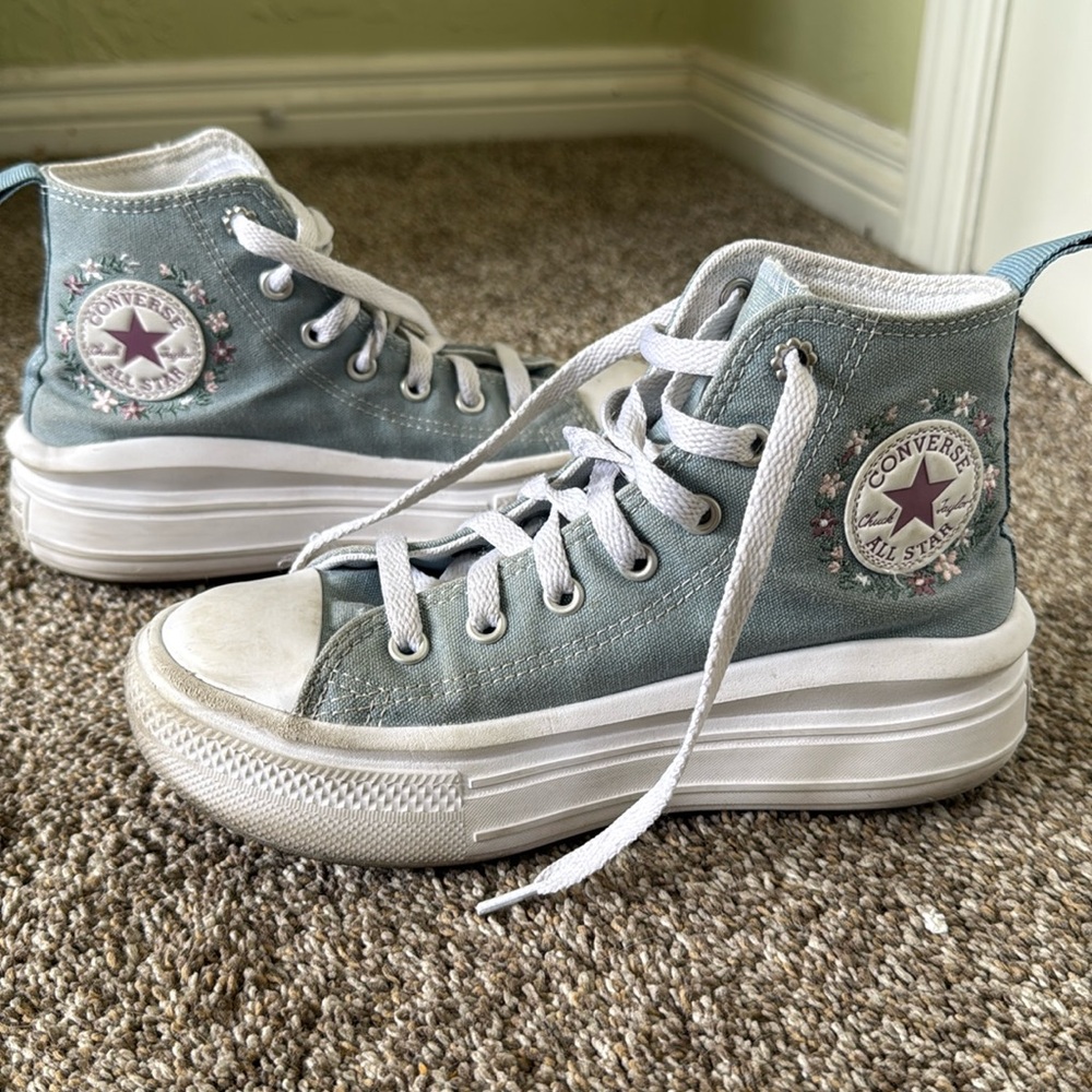 Converse Kids chuck taylor High-Top Sneakers - Light Blue size 2